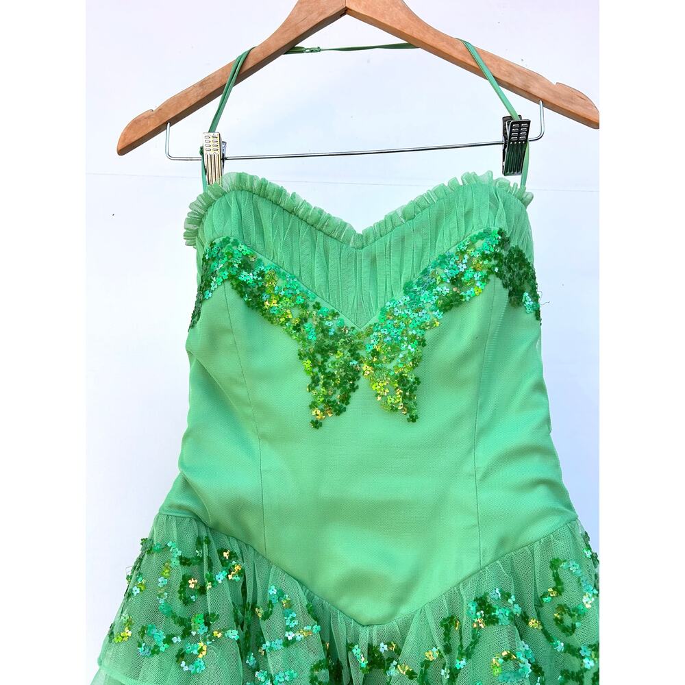Y2K Betsey Johnson Sharpay Evans Dress High School Musical Green Fairy Tulle 6 - Picture 4 of 11